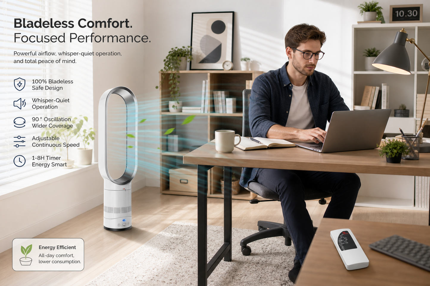 Ventilateur Tour 16" Silencieux